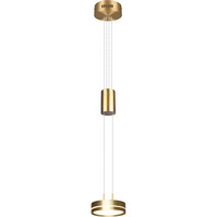 Dimbare Witte & Gouden LED Hanglamp - Warm Wit 2W LED
