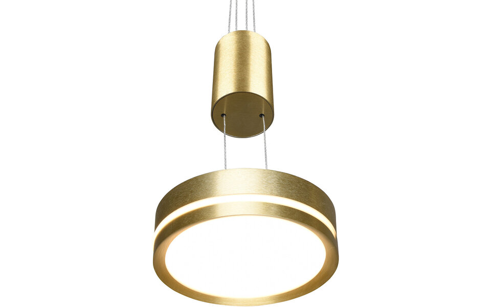 HLW LED Elegante Dimbare LED Hanglamp Mat Goud & Wit - Warm Wit 3000K, 2W LED