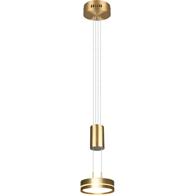 HLW LED Elegant Dimmable LED Pendant Lamp Matte Gold & White - Warm White 3000K, 2W LED