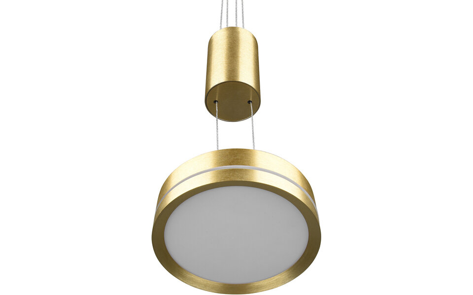 HLW LED Elegant Dimmable LED Pendant Lamp Matte Gold & White - Warm White 3000K, 2W LED