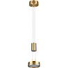 HLW LED Elegant Dimmable LED Pendant Lamp Matte Gold & White - Warm White 3000K, 2W LED
