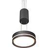 Moderne antracietkleurige dimbare LED hanglamp met warm wit licht en 7.2W vermogen