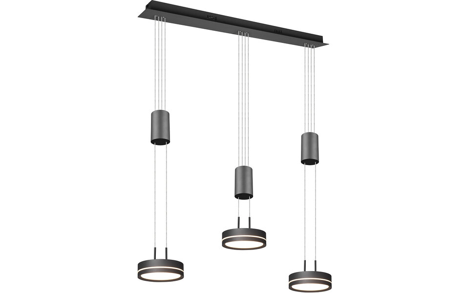 HLW LED Dimmable LED Pendant Lamp 6W - White LED Lamp with Warm White Light and Modern Design