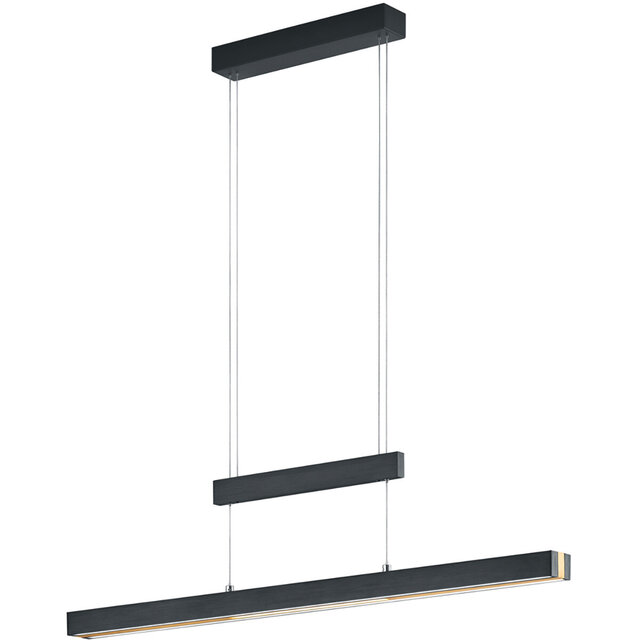 HLW LED Matte Black LED Pendant Lamp Trion Trojan 45W with Up & Down Lighting and Adjustable Color