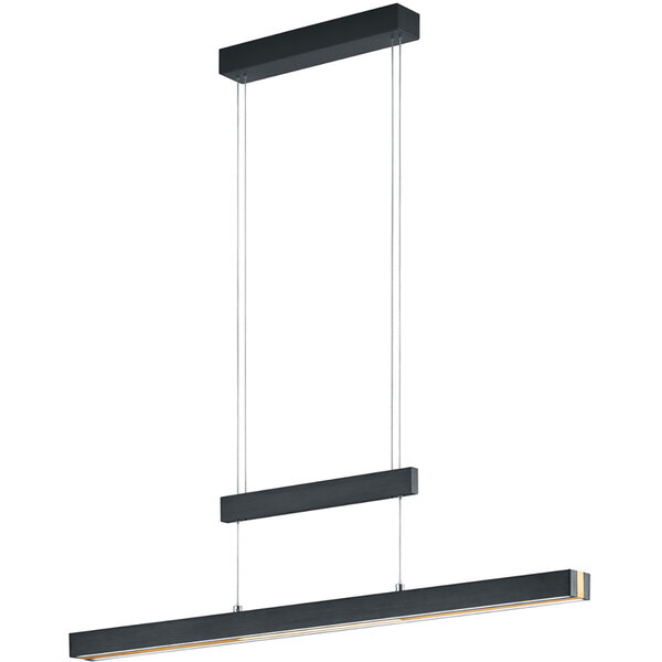 HLW LED Mat Zwarte LED Hanglamp Trion Trojan 45W met Up & Down Verlichting en Instelbare Kleur HLW LED Mat Zwarte LED Hanglamp Trion Trojan 45W met Up & Down Verlichting en Instelbare Kleur