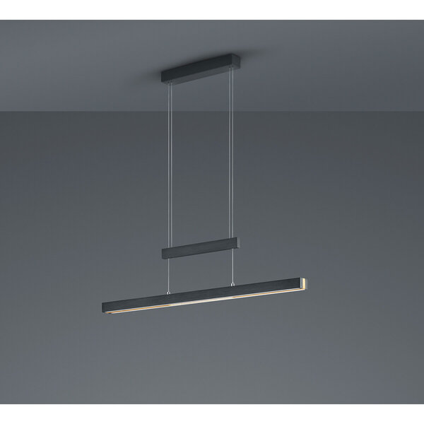 HLW LED Mat Zwarte LED Hanglamp Trion Trojan 45W met Up & Down Verlichting en Instelbare Kleur HLW LED Mat Zwarte LED Hanglamp Trion Trojan 45W met Up & Down Verlichting en Instelbare Kleur