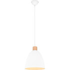 HLW LED LED Pendant Lamp Trion Jaguar - Matte White Aluminum, Round, 40W LED, E27 Fitting