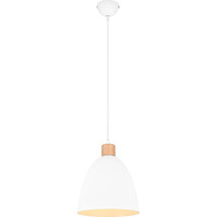 White LED Pendant Lamp 40W - Matte White Aluminum, E27 Fitting White LED Pendant Lamp 40W - Matte White Aluminum, E27 Fitting