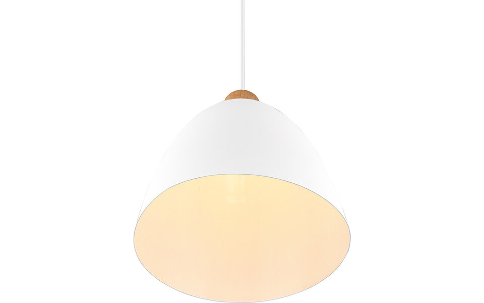 HLW LED LED Hanglamp Trion Jaguar - Mat Wit Aluminium, Rond, 40W LED, E27 Fitting