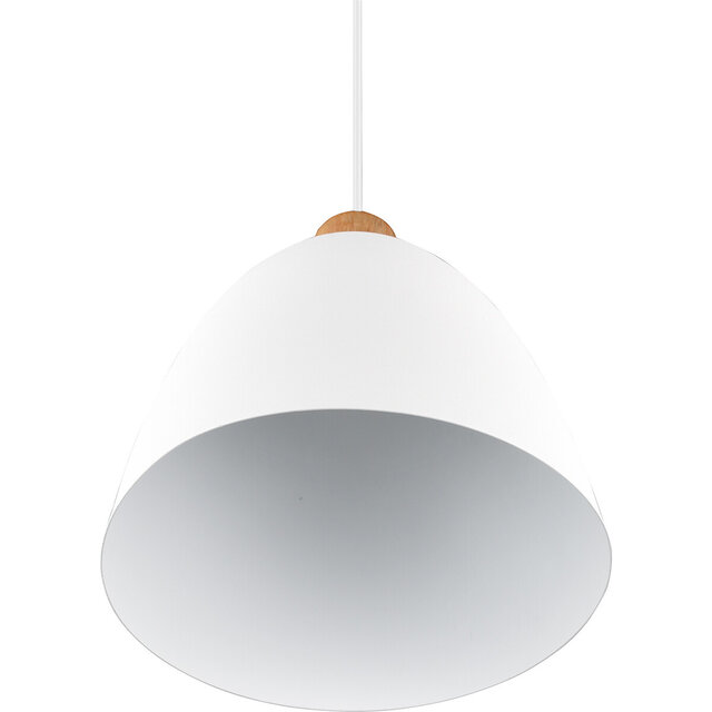 HLW LED LED Pendant Lamp Trion Jaguar - Matte White Aluminum, Round, 40W LED, E27 Fitting
