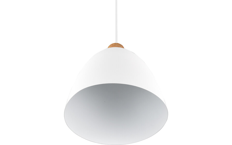 HLW LED LED Pendant Lamp Trion Jaguar - Matte White Aluminum, Round, 40W LED, E27 Fitting