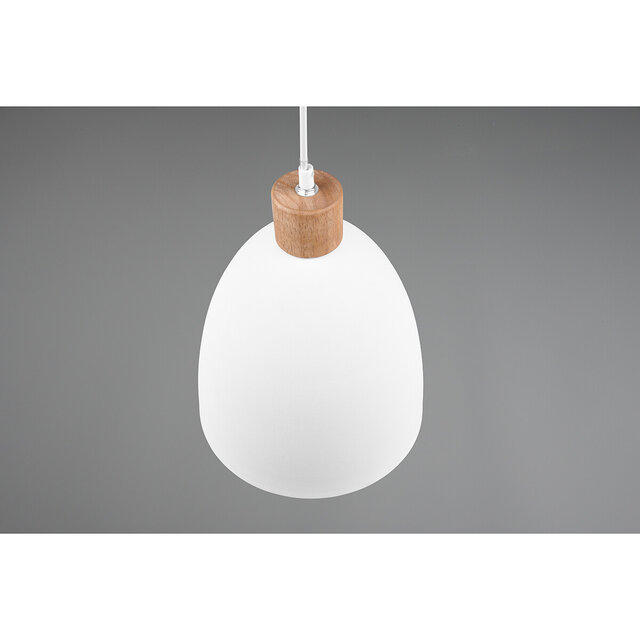 HLW LED LED Hanglamp Trion Jaguar - Mat Wit Aluminium, Rond, 40W LED, E27 Fitting