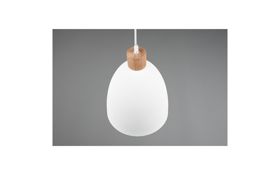 HLW LED LED Hanglamp Trion Jaguar - Mat Wit Aluminium, Rond, 40W LED, E27 Fitting