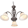HLW LED LED Chandelier Trion Rustina - Rust-colored 3-light fixture with E14 fitting HLW LED LED Chandelier Trion Rustina - Rust-colored 3-light fixture with E14 fitting