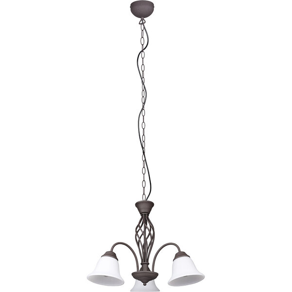 HLW LED LED Kroonluchter Trion Rustina - Roestkleurige 3-lichts armatuur met E14 fitting HLW LED LED Kroonluchter Trion Rustina - Roestkleurige 3-lichts armatuur met E14 fitting