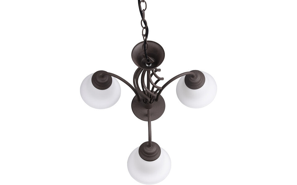 HLW LED LED Chandelier Trion Rustina - Rust-colored 3-light fixture with E14 fitting HLW LED LED Chandelier Trion Rustina - Rust-colored 3-light fixture with E14 fitting