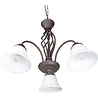 HLW LED LED Chandelier Trion Rustina - Rust-colored 3-light fixture with E14 fitting HLW LED LED Chandelier Trion Rustina - Rust-colored 3-light fixture with E14 fitting
