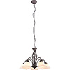 LED Chandelier Trion Rustina - 5-light Rust-colored E14
