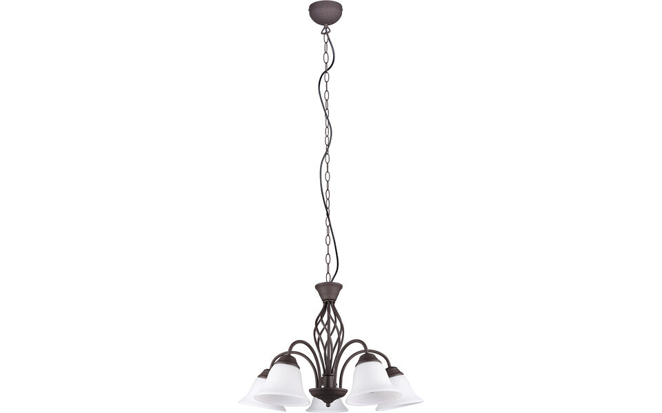 HLW LED LED Chandelier Trion Rustina - 5-light Rust-colored Aluminum E14 HLW LED LED Chandelier Trion Rustina - 5-light Rust-colored Aluminum E14
