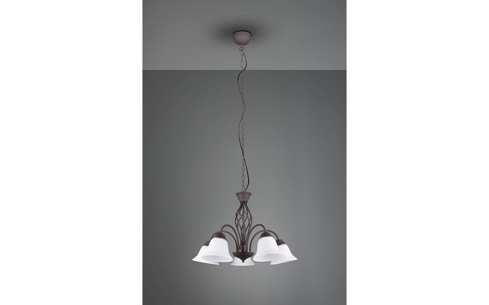 HLW LED LED Chandelier Trion Rustina - 5-light Rust-colored Aluminum E14 HLW LED LED Chandelier Trion Rustina - 5-light Rust-colored Aluminum E14