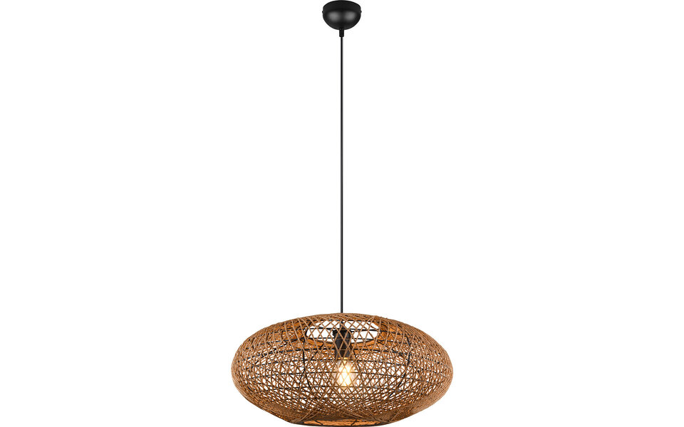 HLW LED Black LED Pendant Lamp Trion Hetra - Matte Black Aluminum, E27 LED Bulb