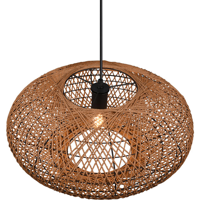 HLW LED Black LED Pendant Lamp Trion Hetra - Matte Black Aluminum, E27 LED Bulb