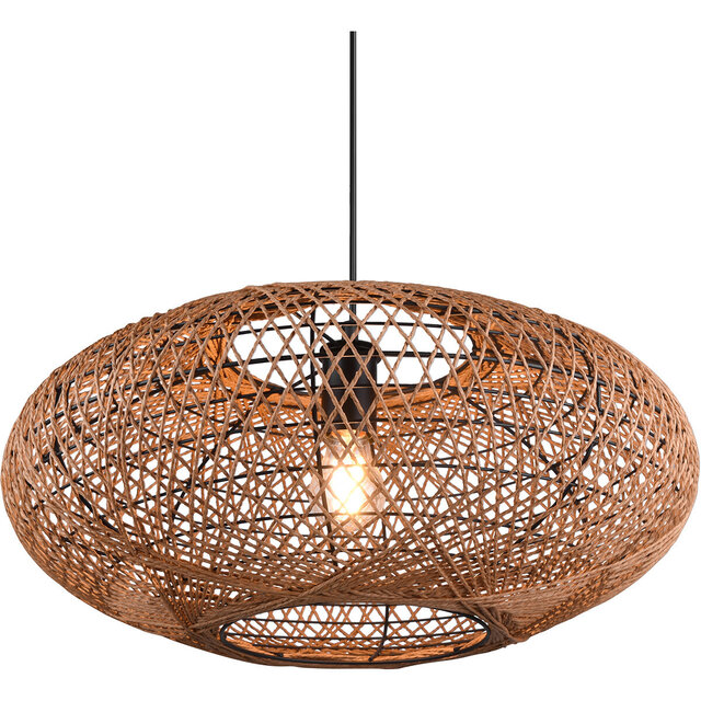 HLW LED Black LED Pendant Lamp Trion Hetra - Matte Black Aluminum, E27 LED Bulb