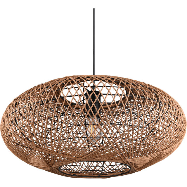 HLW LED Black LED Pendant Lamp Trion Hetra - Matte Black Aluminum, E27 LED Bulb