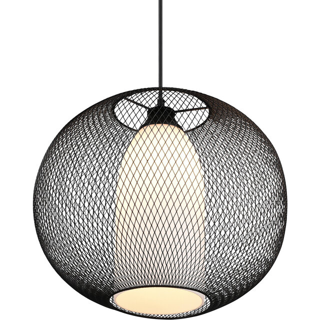 HLW LED Zwarte LED Hanglamp Trion Filtran - Mat Zwart Aluminium, Rond, E27 Fitting HLW LED Zwarte LED Hanglamp Trion Filtran - Mat Zwart Aluminium, Rond, E27 Fitting