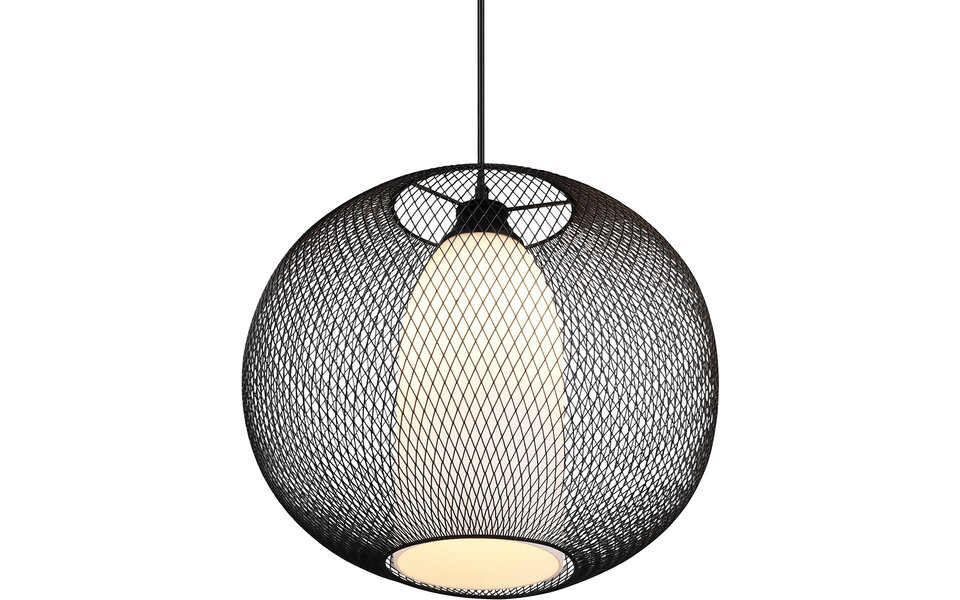 HLW LED Zwarte LED Hanglamp Trion Filtran - Mat Zwart Aluminium, Rond, E27 Fitting HLW LED Zwarte LED Hanglamp Trion Filtran - Mat Zwart Aluminium, Rond, E27 Fitting