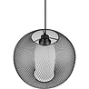 HLW LED Black LED Pendant Lamp Trion Filtran - Matte Black Aluminum, Round, E27 Fitting
