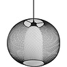 HLW LED Black LED Pendant Lamp Trion Filtran - Matte Black Aluminum, Round, E27 Fitting