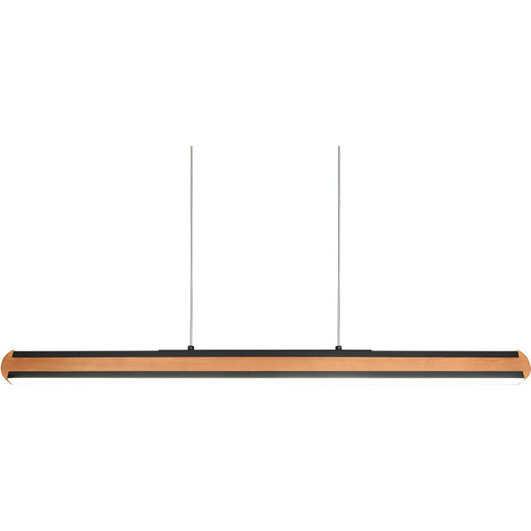 HLW LED Stijlvolle Zwarte LED Hanglamp Hout 42W - Aanpasbare Kleur & Up & Down Licht HLW LED Stijlvolle Zwarte LED Hanglamp Hout 42W - Aanpasbare Kleur & Up & Down Licht