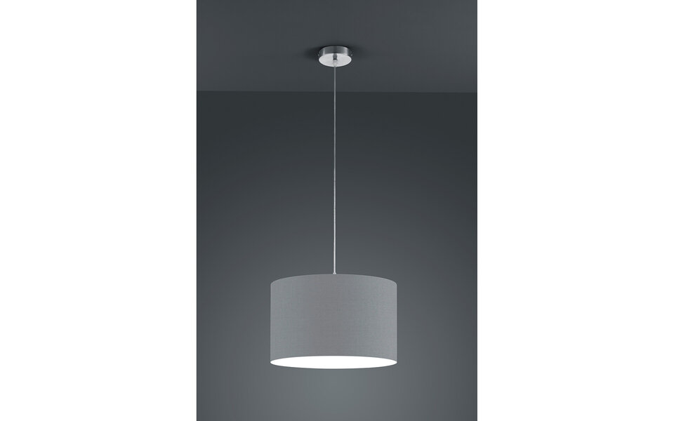 HLW LED Grijze LED Hanglamp Trion Hotia - Mat Aluminium, E27 Fitting, In hoogte verstelbaar HLW LED Grijze LED Hanglamp Trion Hotia - Mat Aluminium, E27 Fitting, In hoogte verstelbaar