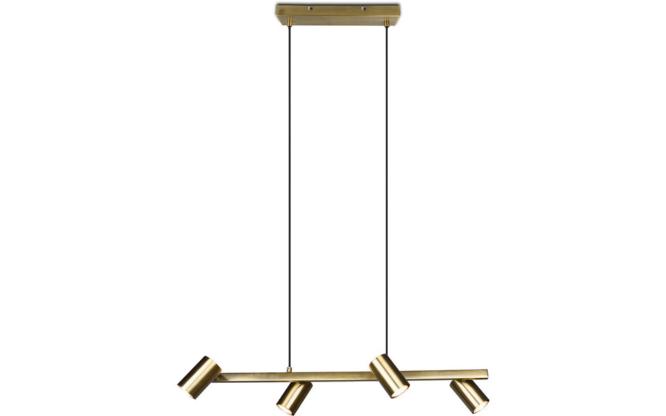 HLW LED Gold LED Pendant Lamp Trion Milona - 4-light, GU10 fitting, Matte Gold Aluminum HLW LED Gold LED Pendant Lamp Trion Milona - 4-light, GU10 fitting, Matte Gold Aluminum