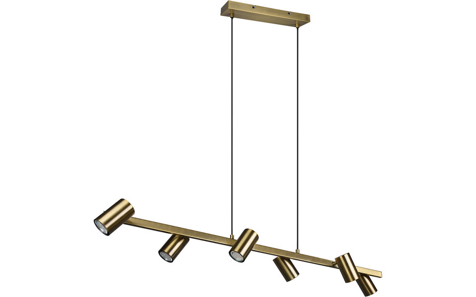 HLW LED Gouden LED Hanglamp Trion Milona - 6-lichts Rond - Mat Goud Aluminium HLW LED Gouden LED Hanglamp Trion Milona - 6-lichts Rond - Mat Goud Aluminium