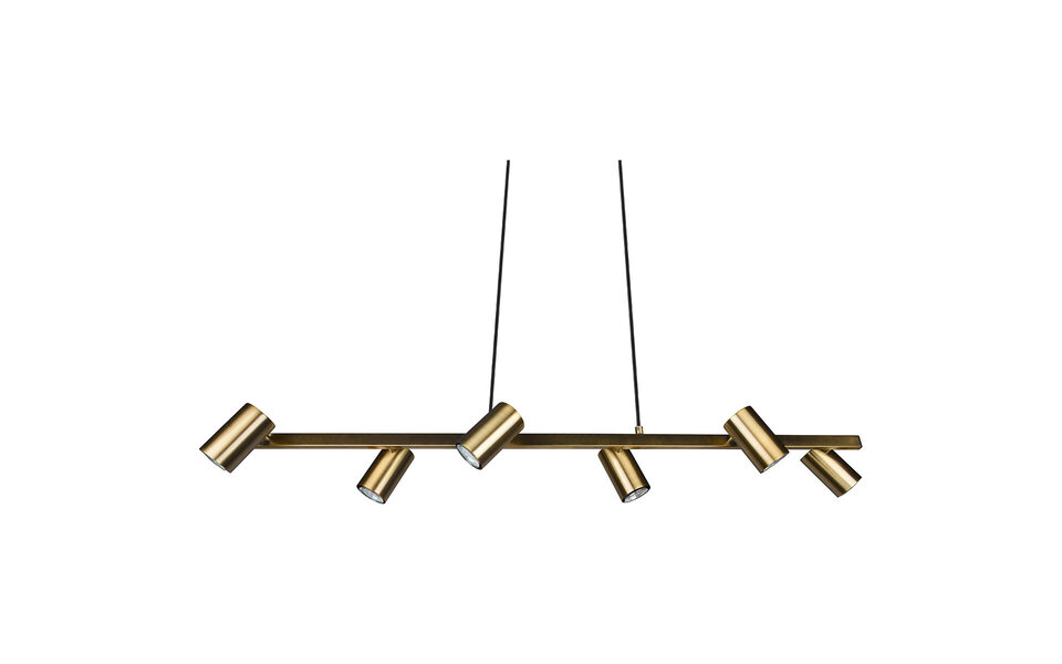 HLW LED Gold LED Pendant Lamp Trion Milona - 6-light Round - Matte Gold Aluminum HLW LED Gold LED Pendant Lamp Trion Milona - 6-light Round - Matte Gold Aluminum