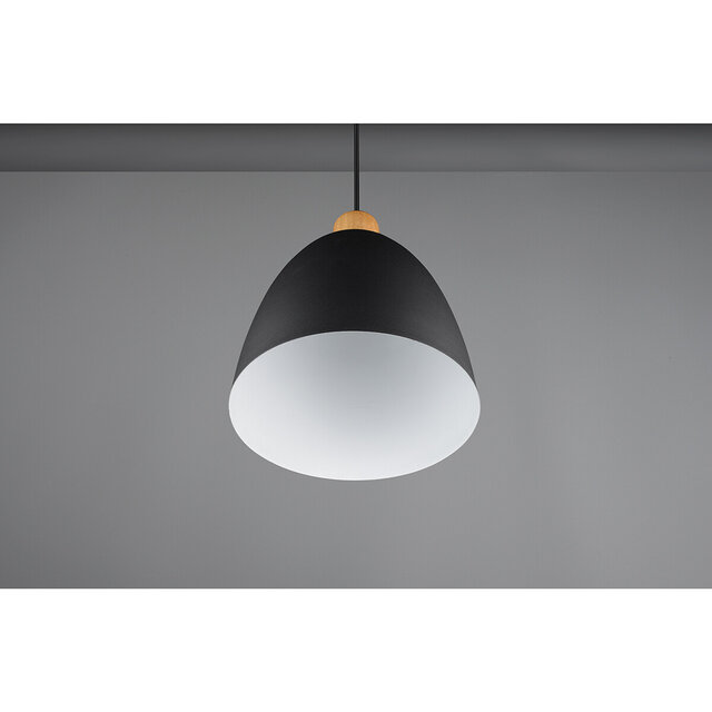 HLW LED Mat Zwarte LED Hanglamp Trion Jaguar - Aluminium, 40W, E27 Fitting