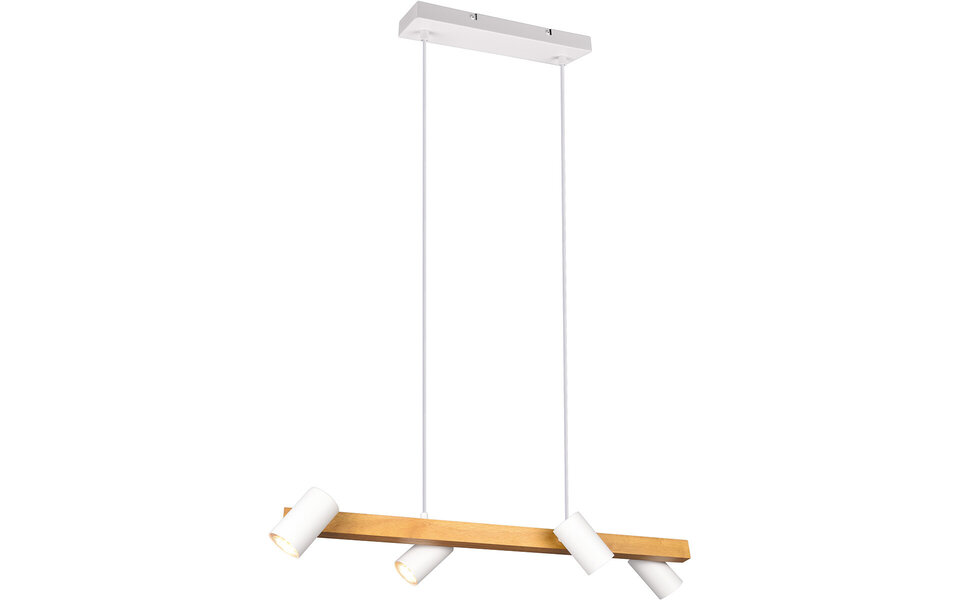 HLW LED LED Pendant Lamp Trion Milona - White LED Pendant Lamp with 4 light points, matte brown/white HLW LED LED Pendant Lamp Trion Milona - White LED Pendant Lamp with 4 light points, matte brown/white