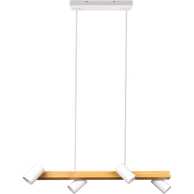HLW LED LED Pendant Lamp Trion Milona - White LED Pendant Lamp with 4 light points, matte brown/white HLW LED LED Pendant Lamp Trion Milona - White LED Pendant Lamp with 4 light points, matte brown/white