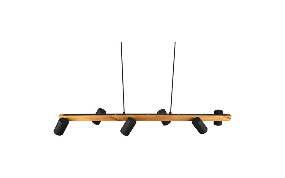 HLW LED LED Pendant Lamp Trion Milona - Black 6-light LED lamp with GU10 fitting HLW LED LED Pendant Lamp Trion Milona - Black 6-light LED lamp with GU10 fitting