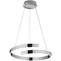 White Dimmable LED Pendant Lamp 37W - Natural White 4000K, Gloss Chrome, Aluminum