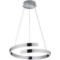 Dimbare LED Hanglamp 37W - Natuurlijk Wit, Glans Chroom