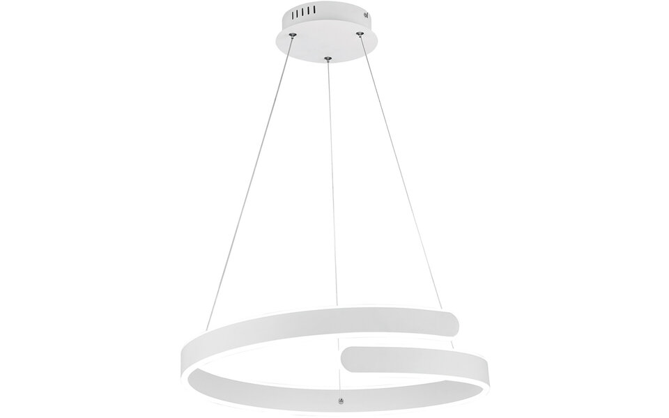 HLW LED Matt White Dimmable LED Pendant Lamp 37W - Neutral White, Aluminum, Adjustable HLW LED Matt White Dimmable LED Pendant Lamp 37W - Neutral White, Aluminum, Adjustable