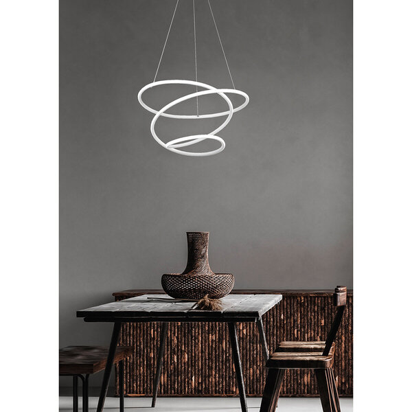 HLW LED Dimbare 36W LED Hanglamp - Witte LED Lamp met Natuurlijk Neutraal Wit Licht