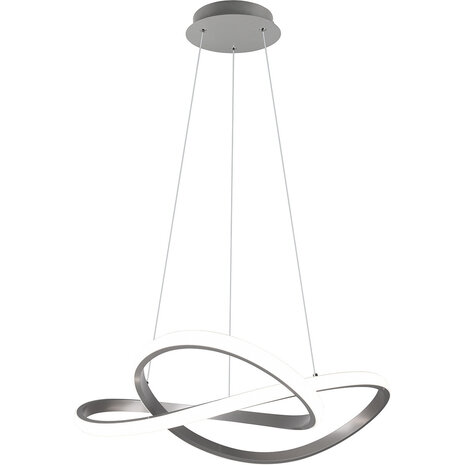 Moderne Dimbare LED Hanglamp 5W in Wit - Neutraal Wit Licht, Mat Nikkel