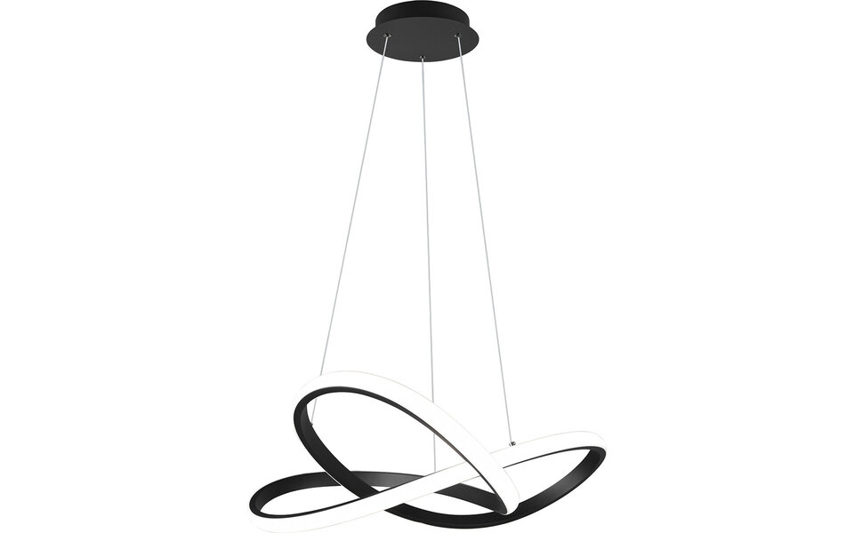 HLW LED LED Pendant Lamp Dimmable - Matte Black & White LED Pendant Lamp 27.5W Natural White