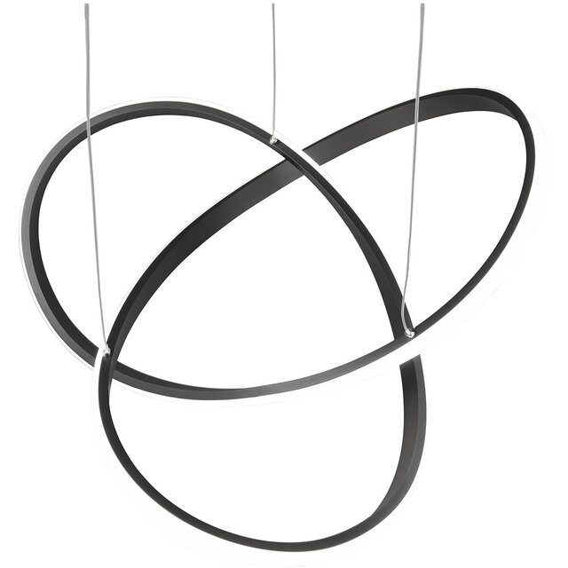 HLW LED LED Pendant Lamp Dimmable - Matte Black & White LED Pendant Lamp 27.5W Natural White