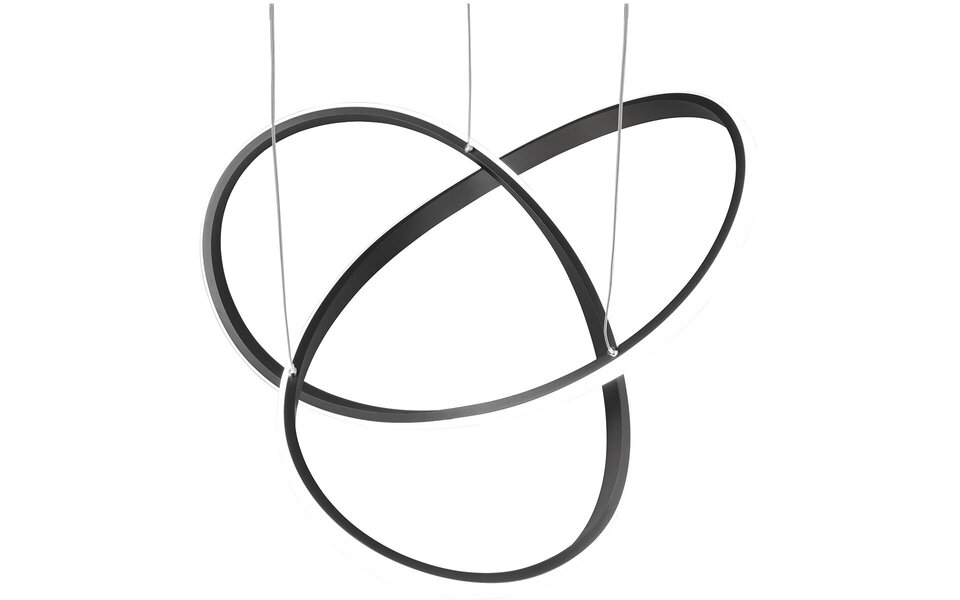 HLW LED LED Pendant Lamp Dimmable - Matte Black & White LED Pendant Lamp 27.5W Natural White