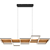 Moderne zwarte dimbare LED hanglamp 42W met warm wit licht en strak design